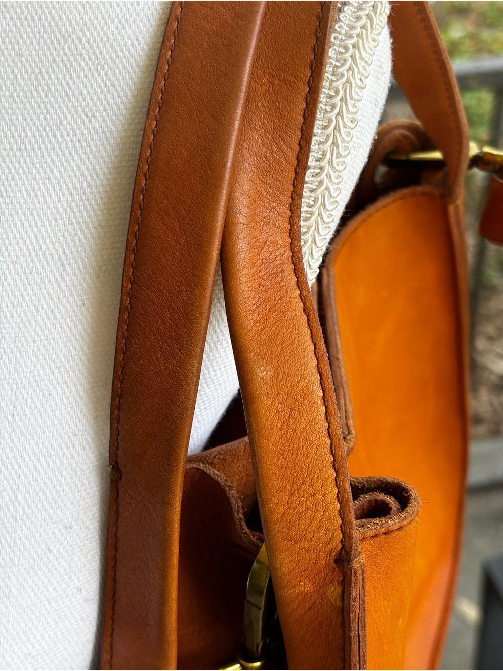Madewell Sydney Smooth Luxe Leather Crossbody Bag Burnished Caramel - Picture 10 of 15